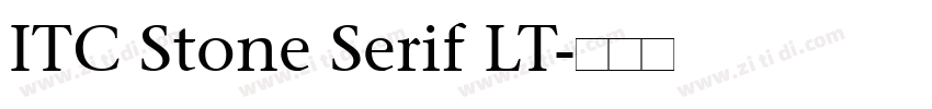 ITC Stone Serif LT字体转换